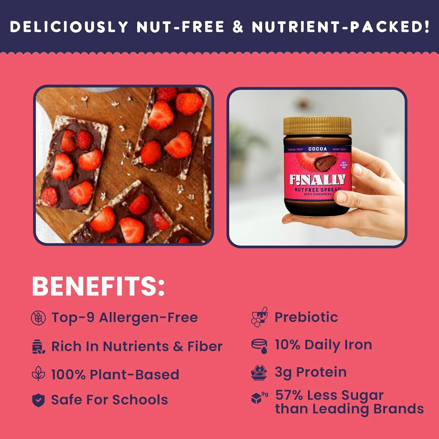 Cocoa Nut Free Spread with Chickpeas - Image 4