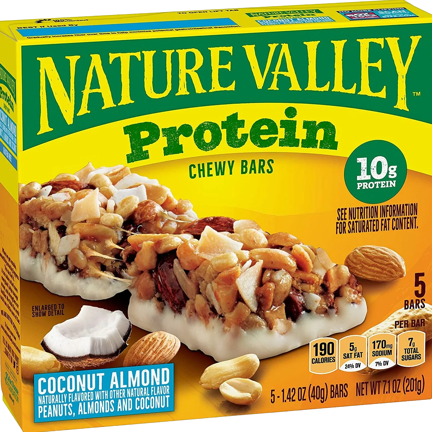 Coconut Almond Chewy Protein Bars (5 CT)