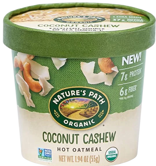 Coconut Cashew Oatmeal Cup, 6ct