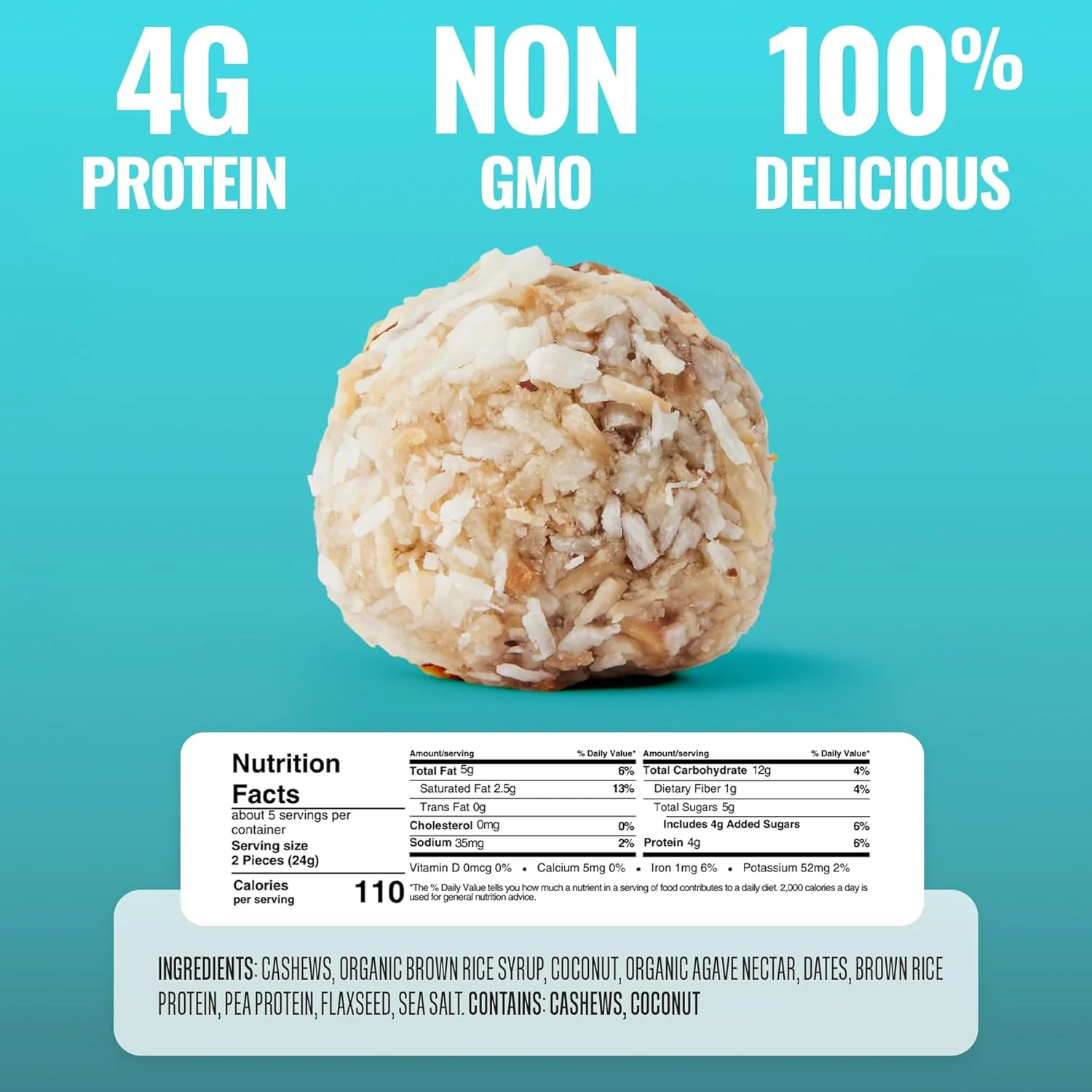 Coconut & Cashew Protein Bites - Image 4