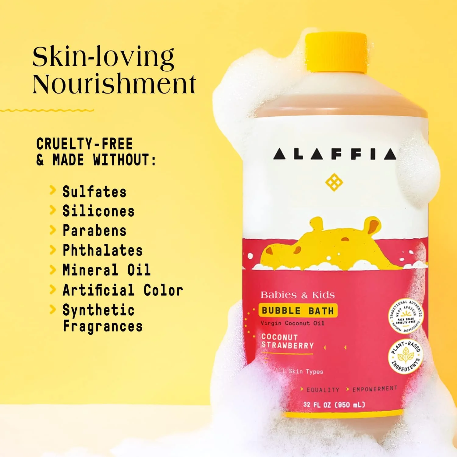 Coconut Strawberry Kid's Bubble Bath - Image 3