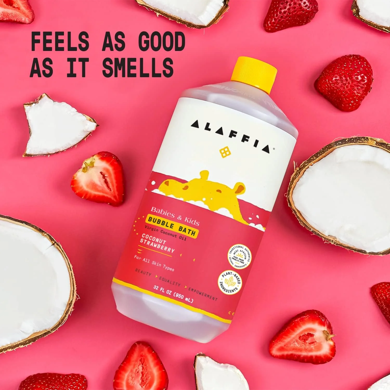 Coconut Strawberry Kid's Bubble Bath - Image 4