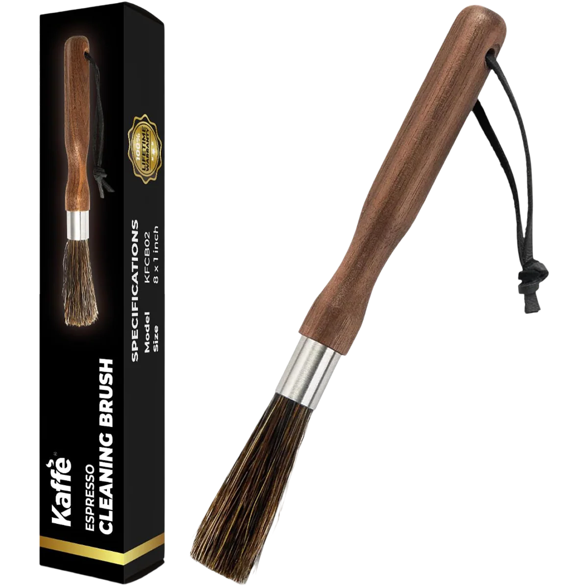 Coffee Cleaning Brush With Wooden Finish
