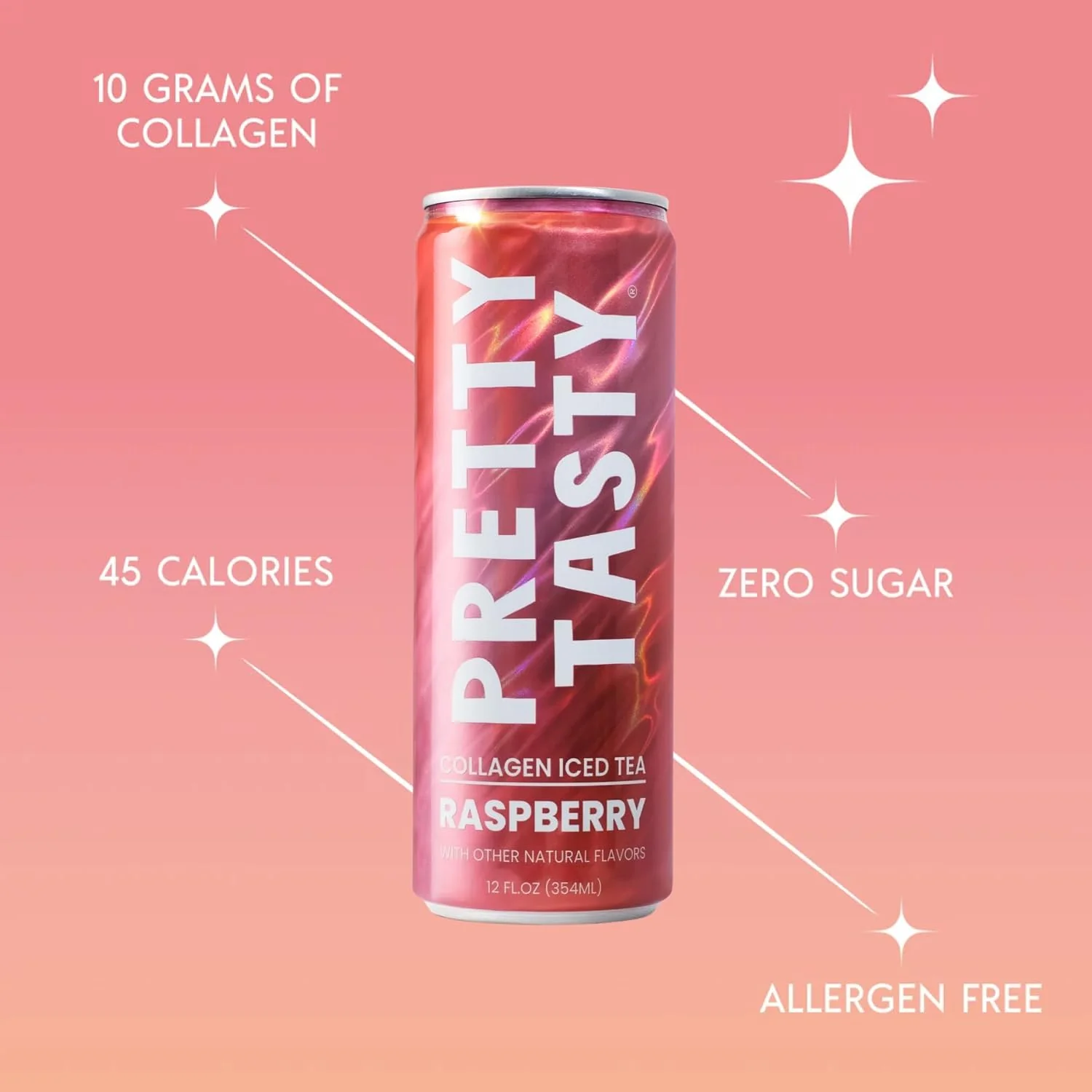 Collagen Iced Tea - Raspberry (12 Pack) - Image 3