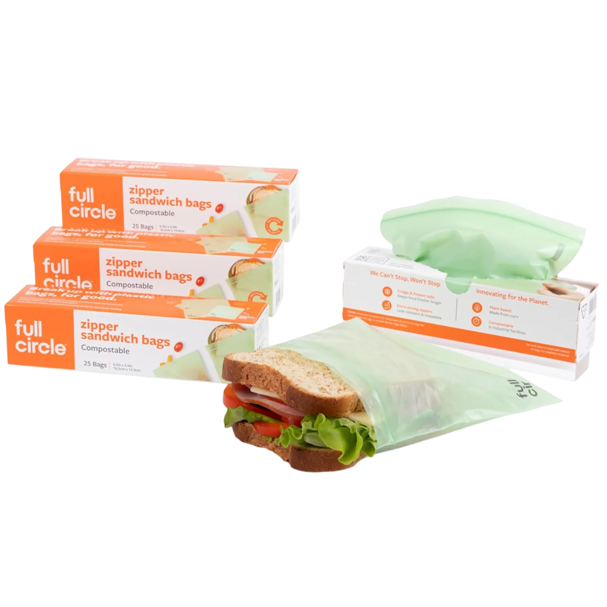 Compostable Sandwich Bags (100 CT) - Image 2