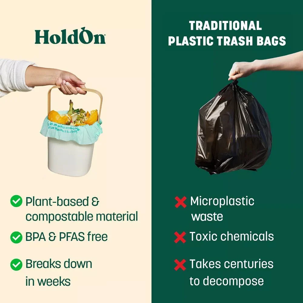 Compostable Small Space 4 Gal Trash Bags (30 CT) - Image 2