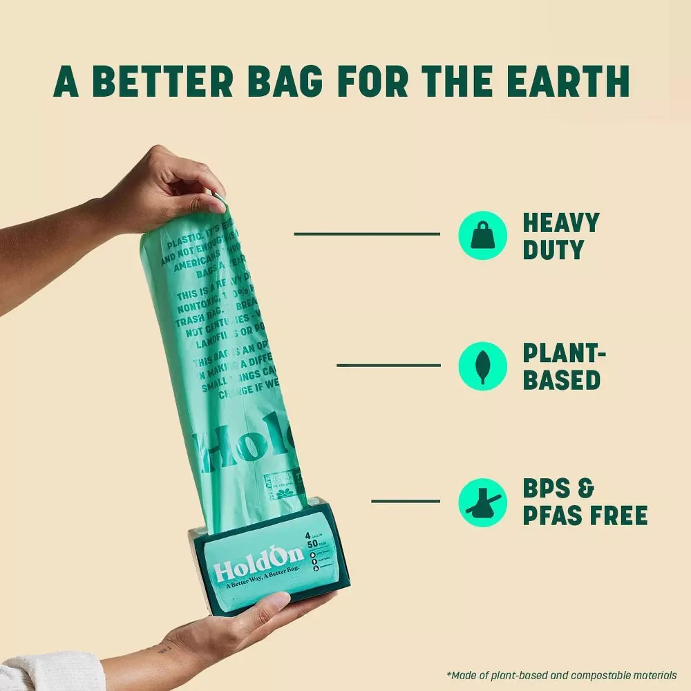 Compostable Small Space 4 Gal Trash Bags (30 CT) - Image 3