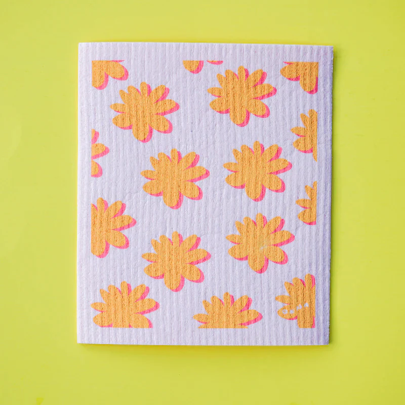 Compostable Sponge Cloth Pack - Dots & Spots Pattern (4 Pack) - Image 4