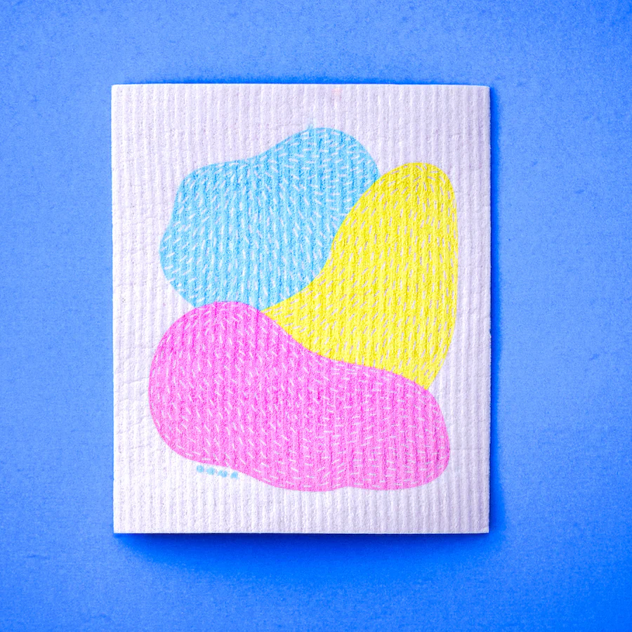 Compostable Sponge Cloth Pack - Ladies Pattern (4 Pack) - Image 4