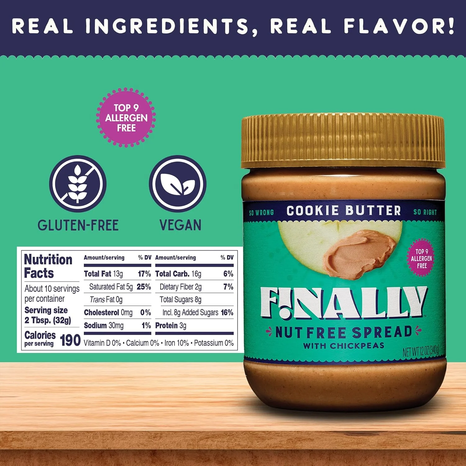 Cookie Butter Nut Free Spread with Chickpeas - Image 2