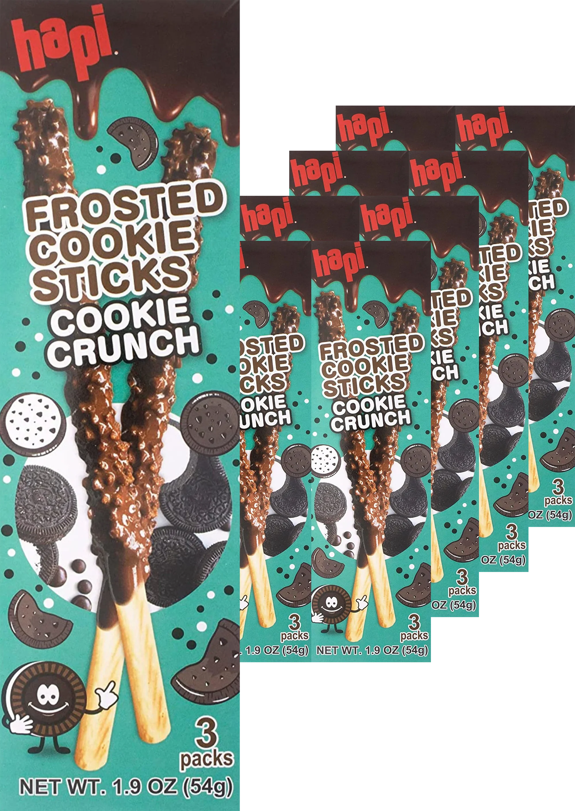 Cookie Crunch Frosted Cookie Sticks (8 Pack)