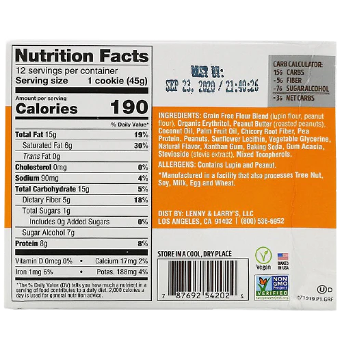 Peanut Butter Keto Cookie (12 CT) - Image 4