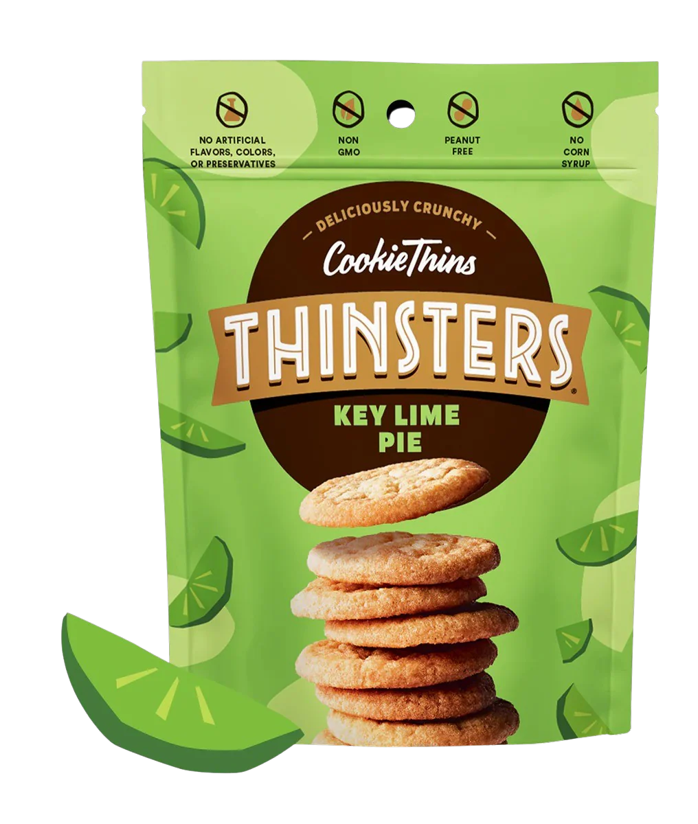 Cookie Thins Thinsters Variety Pack - Chocolate Chip, Toasted Coconut, Vanilla Bean, Key Lime Pie, Brownie Batter, Meyer Lemon (6 Pack) - Image 2