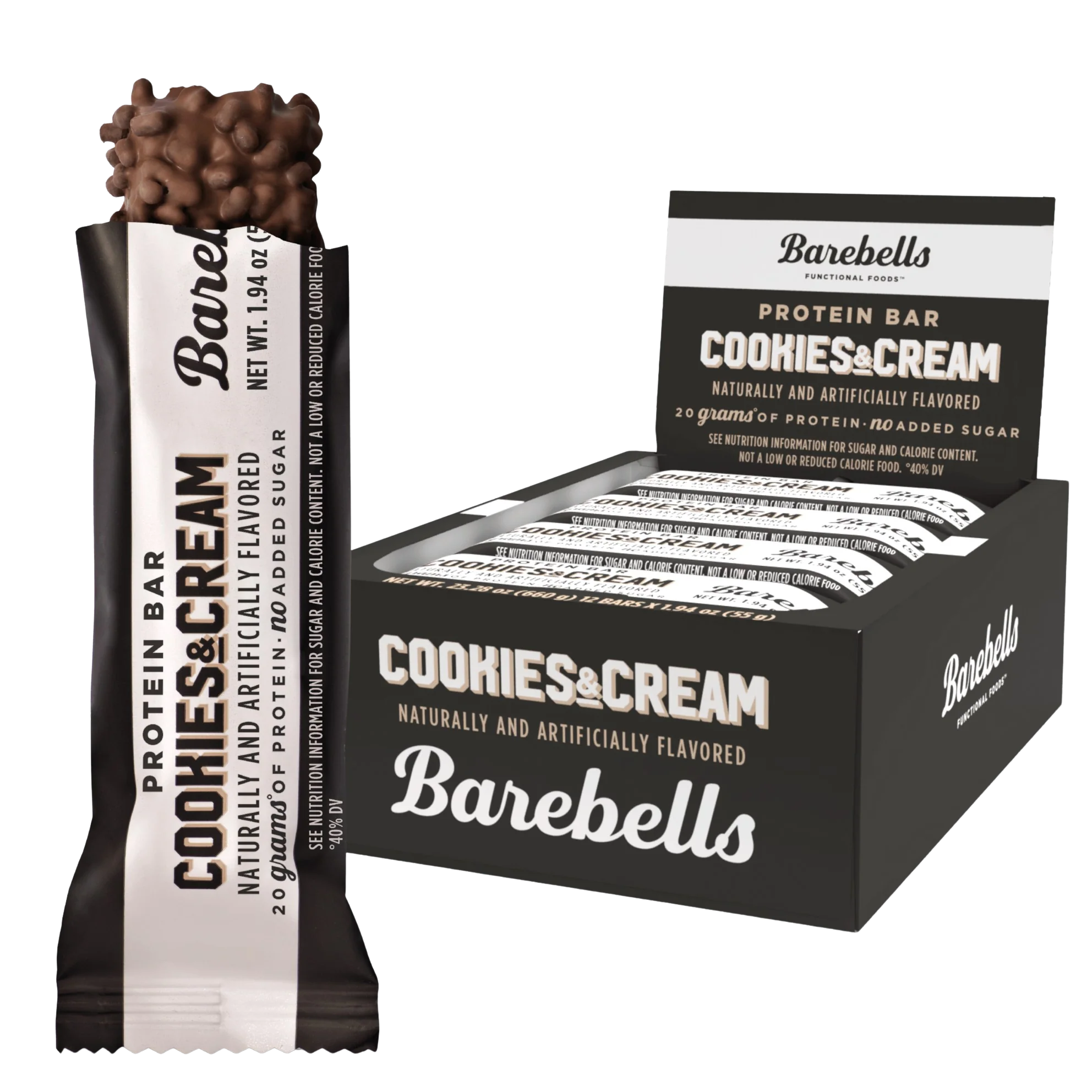 Cookies and Cream Protein Bar (12 Pack)