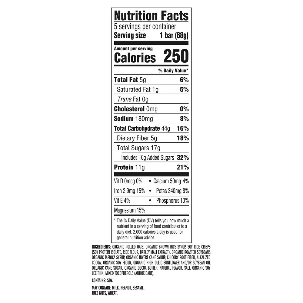 Cookies & Creme Granola Protein Bars With Organic Oats (5 CT) - Image 5