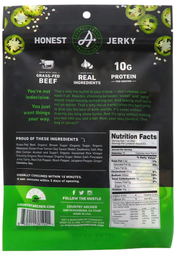 Sweet Jalapeno Beef Jerky - Image 2