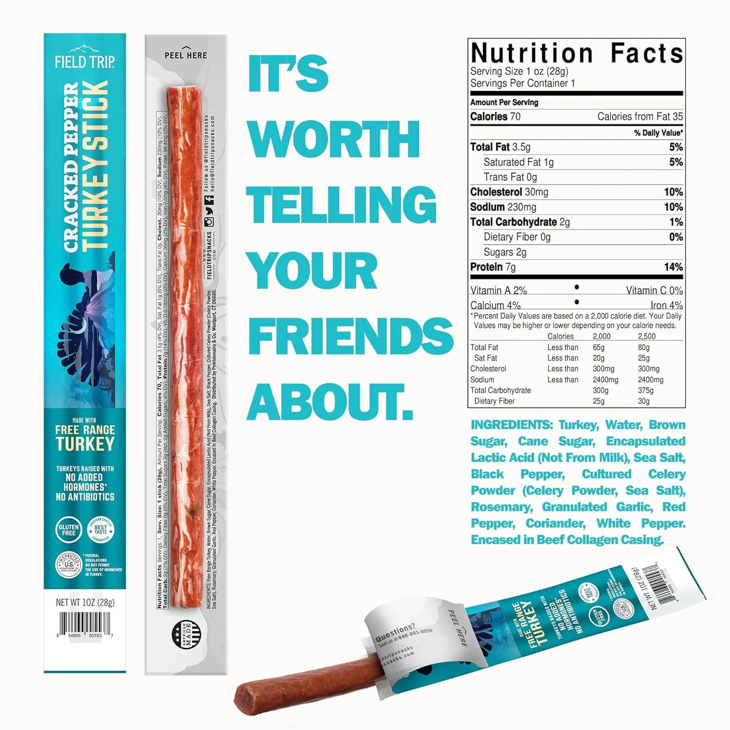 Cracked Pepper Turkey Stick (24 Pack) - Image 4