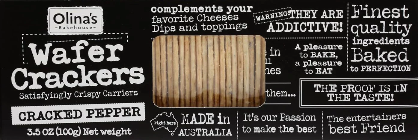 Cracked Pepper Wafer Crackers
