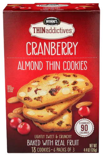 Cranberry Almond Thin Cookies