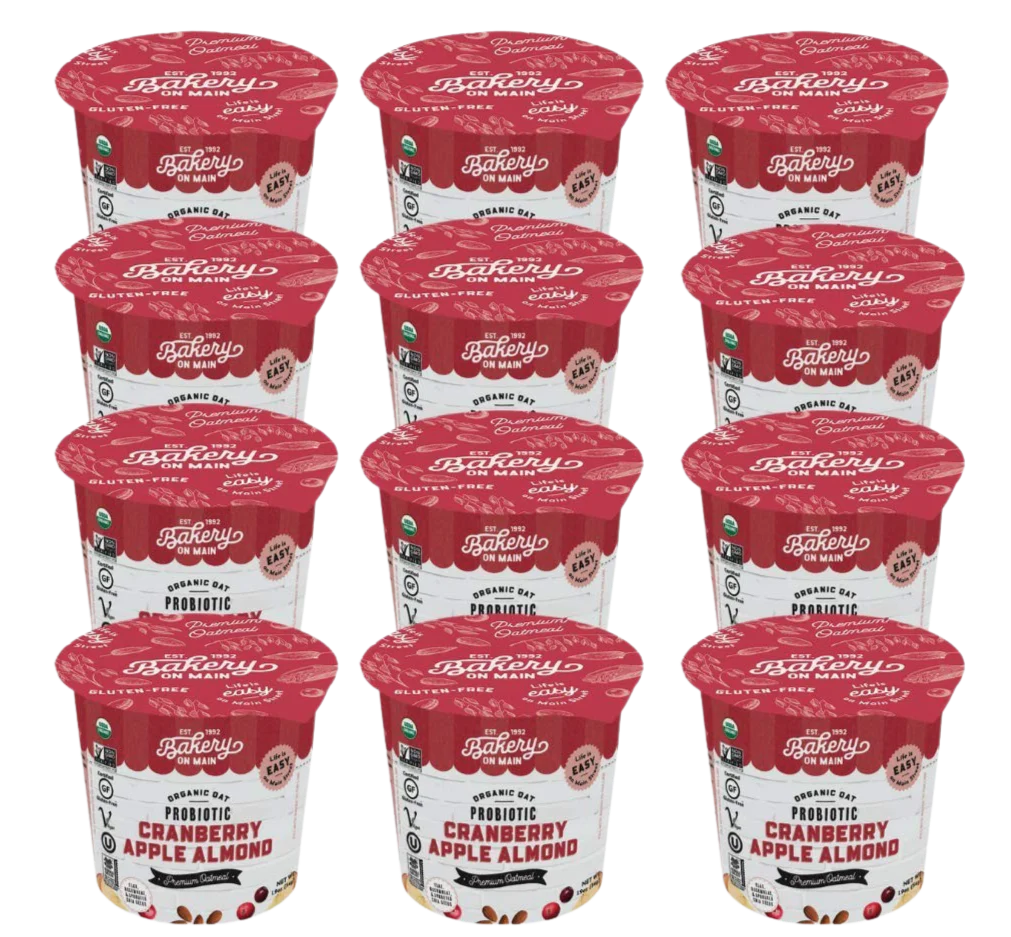 Cranberry Apple Almond Oatmeal Cup (12 Pack)