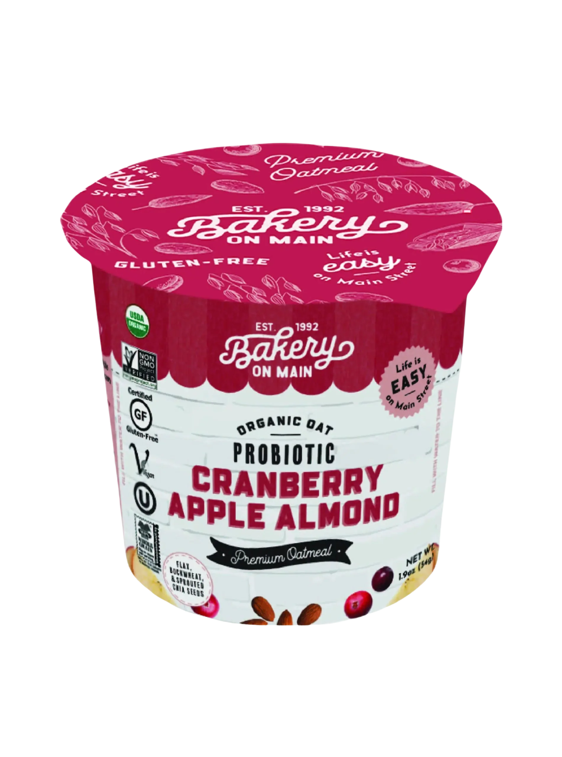 Cranberry Apple Almond Oatmeal Cup (12 Pack) - Image 2