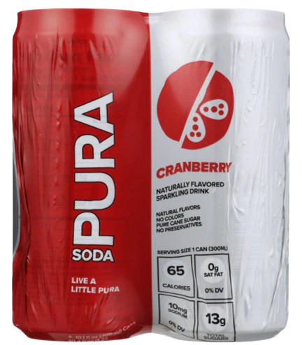 Cranberry Soda 4Pk