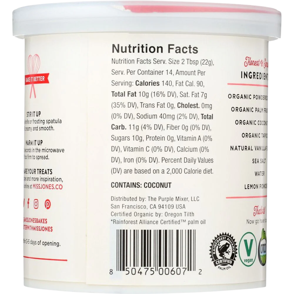 Organic Non-Dairy Cream Cheese Frosting - Image 2