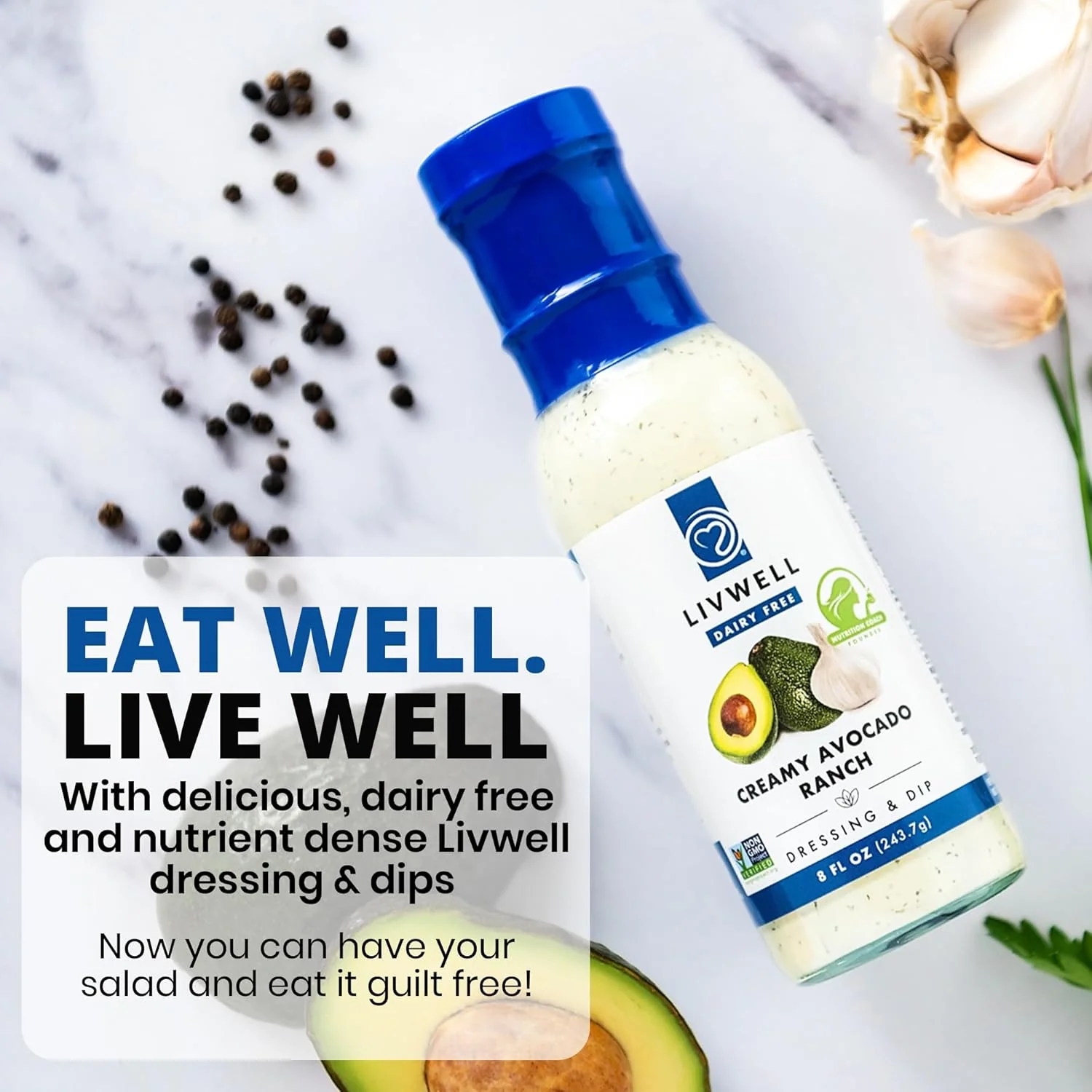 Creamy Avocado Ranch Dairy-Free Dressing & Dip - Image 3