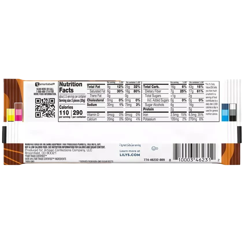 Creamy Caramel Filled Dark Chocolate Bar - Image 2