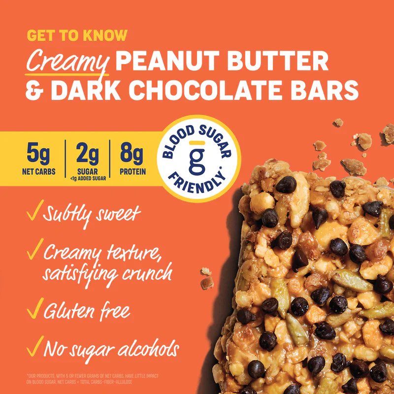 Creamy Peanut Butter and Dark Chocolate Bars (4CT) - Image 2