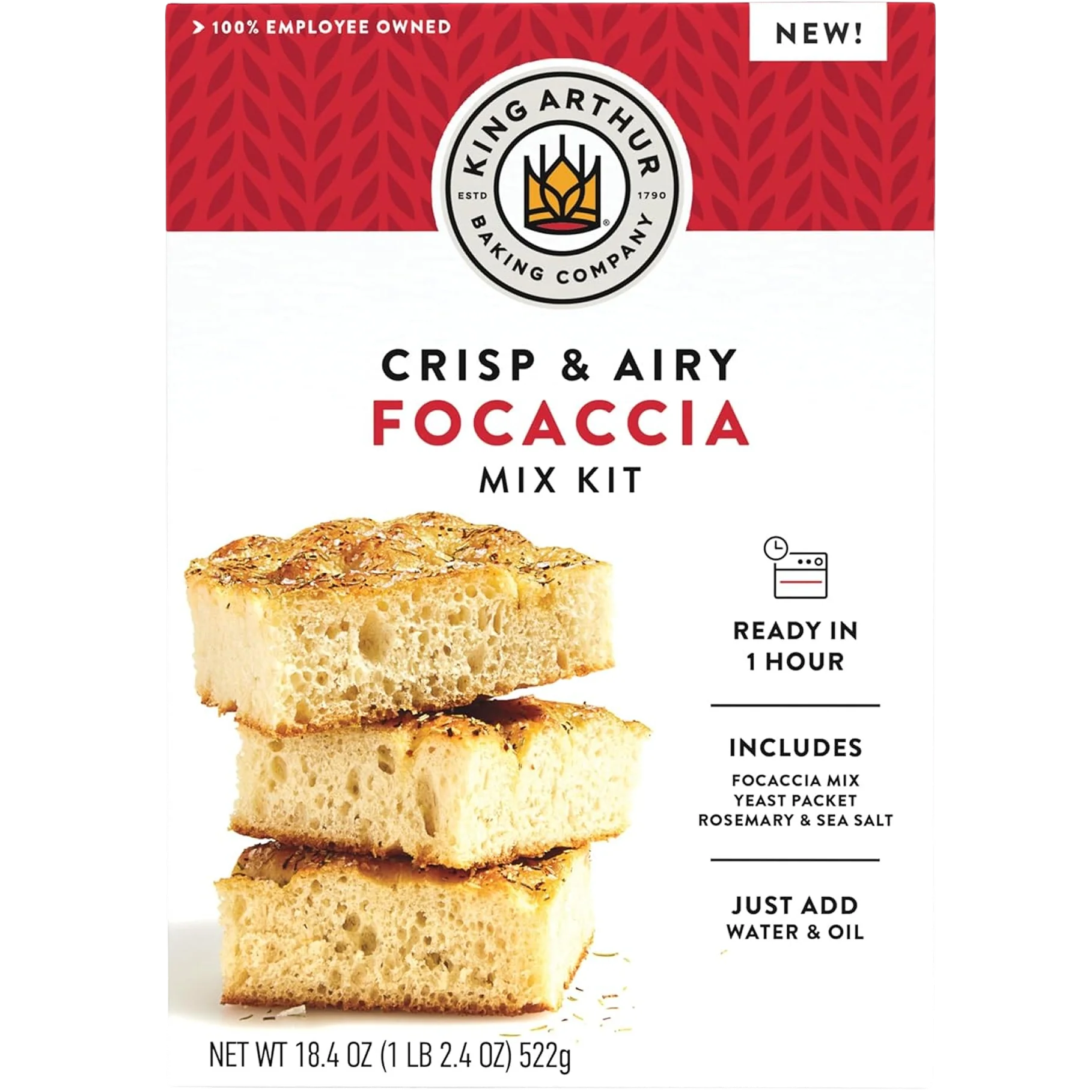 Crisp And Airy Focaccia Mix Kit