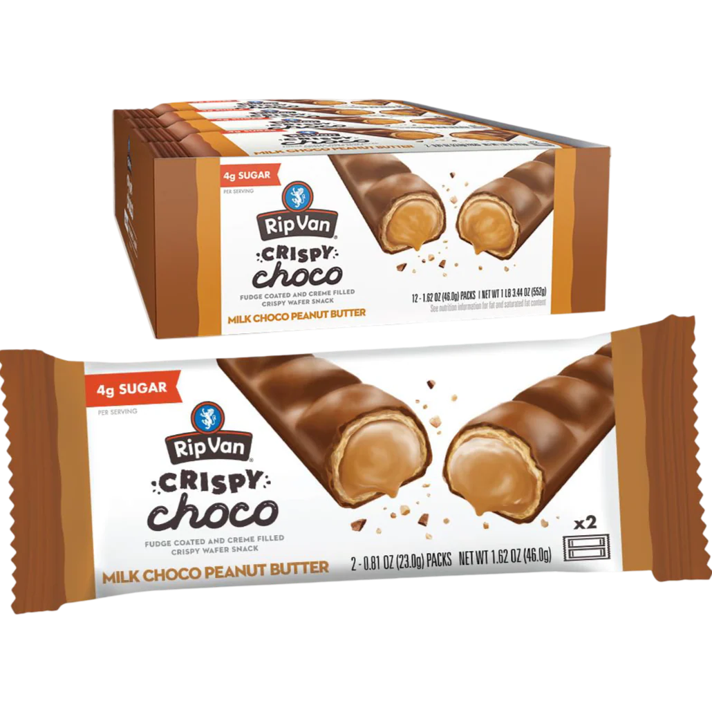 Crispy Choco Wafer Bars - Milk Choco Peanut Butter (12 CT)