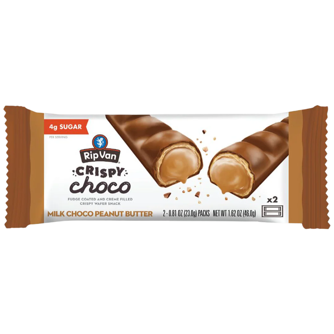 Crispy Choco Wafer Bars - Milk Choco Peanut Butter (12 CT) - Image 2