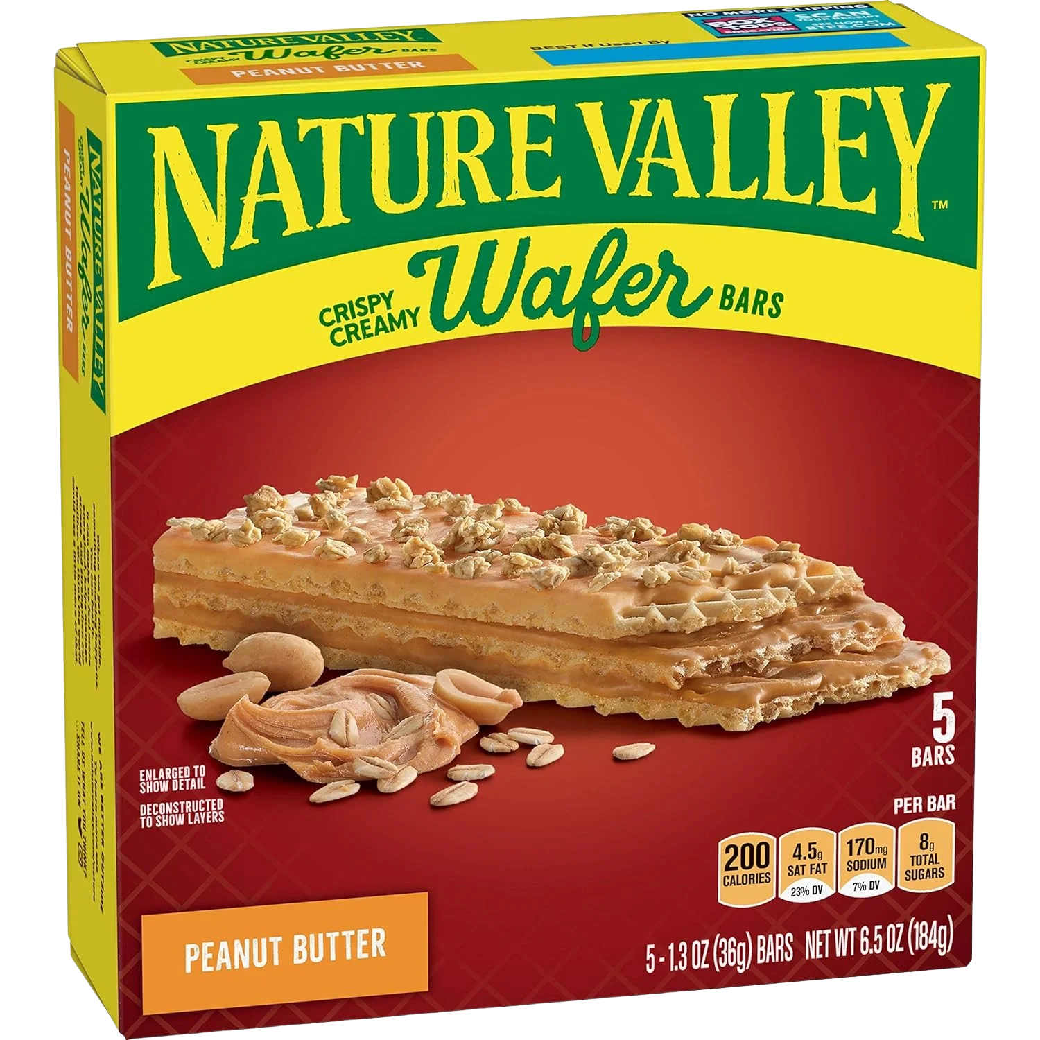 Crispy Creamy Wafer Bars - Peanut Butter (5 CT)