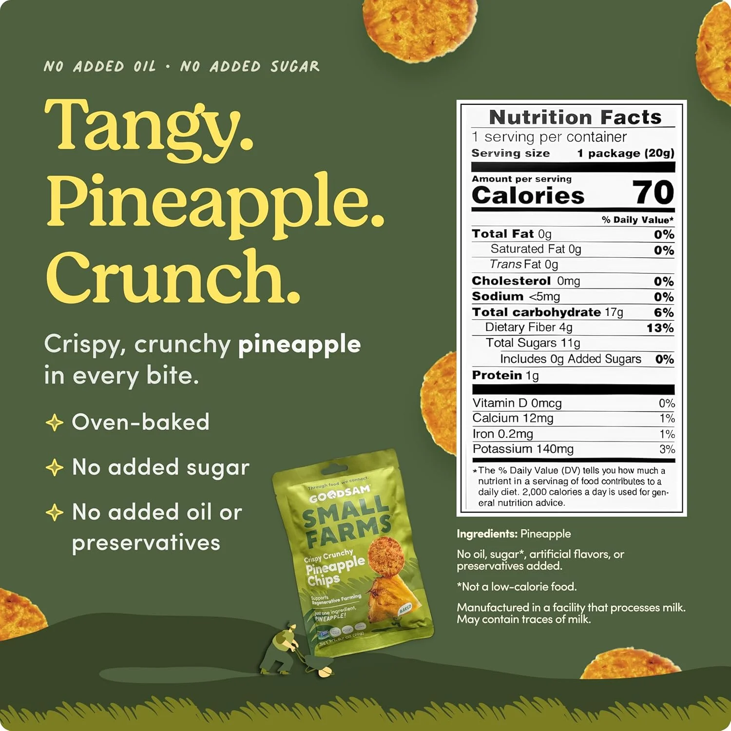 Crispy Crunchy Pineapple Chips (8 Pack) - Image 6
