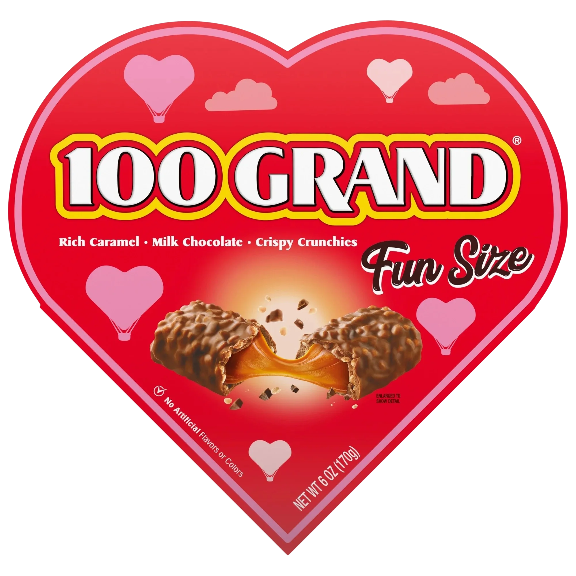 Crispy Milk Chocolate with Caramel - Heart Box