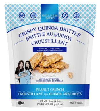 Crispy Quinoa Brittle Peanut Crunch