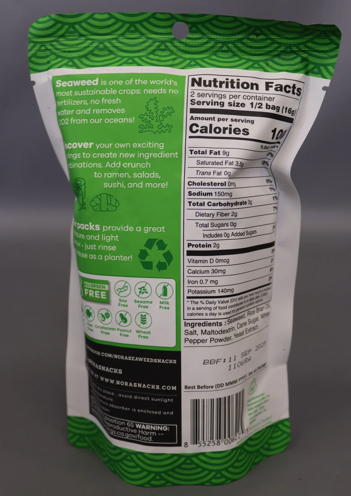 Crispy Seaweed Snacks - Original (12 CT) - Image 4