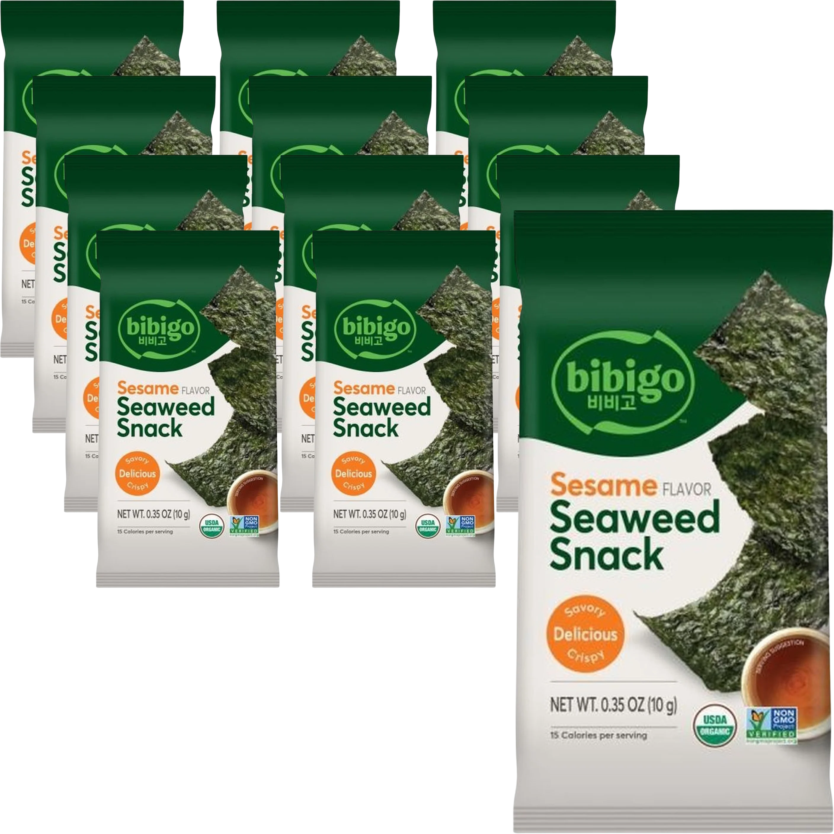 Crispy Sesame Seaweed Snacks (12 Pack)