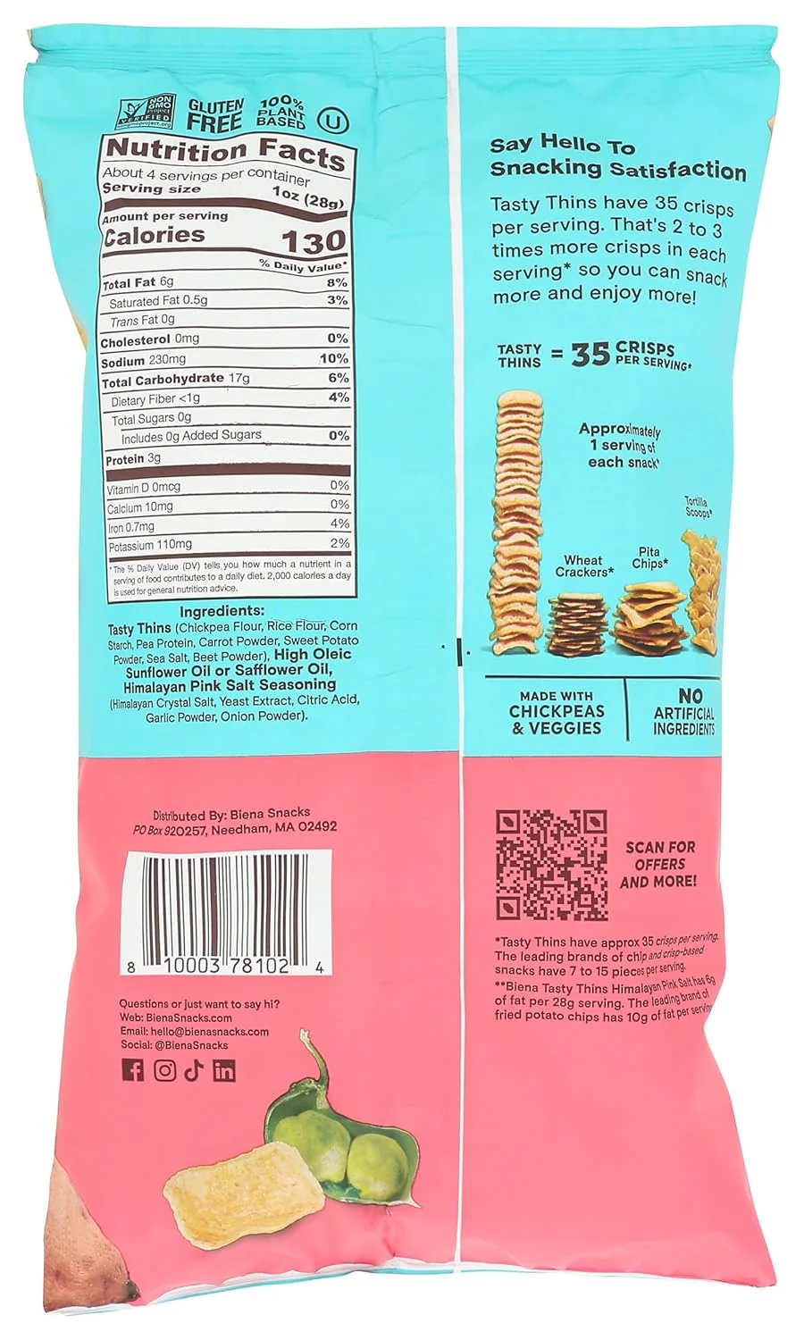 Crispy Tasty Thins Himalayan Sea Salt - Image 2
