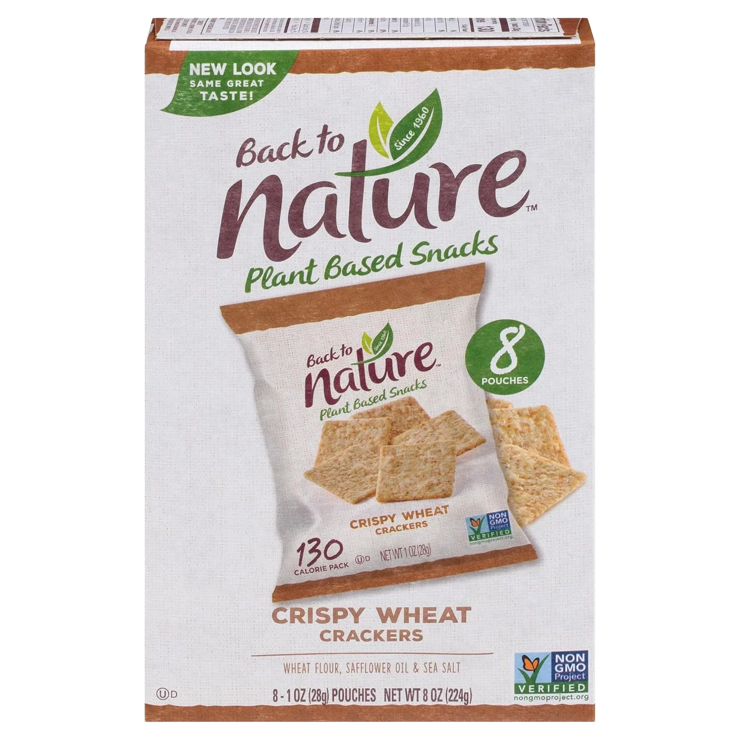 Crispy Wheat Crackers - Individual Lunchbox Grab & Go Snack Bags (8 CT)