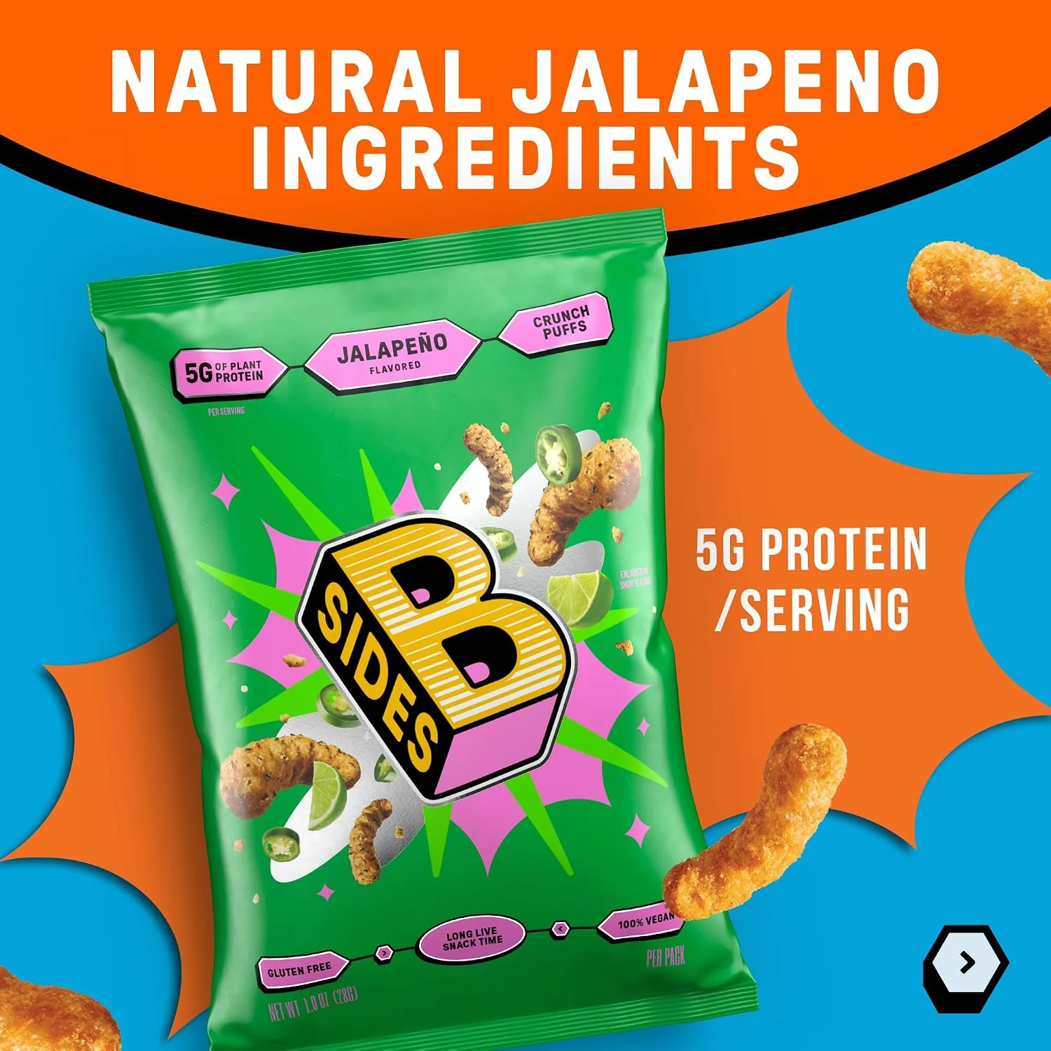 Crunch Puffs - Jalapeño (12 Pack) - Image 3
