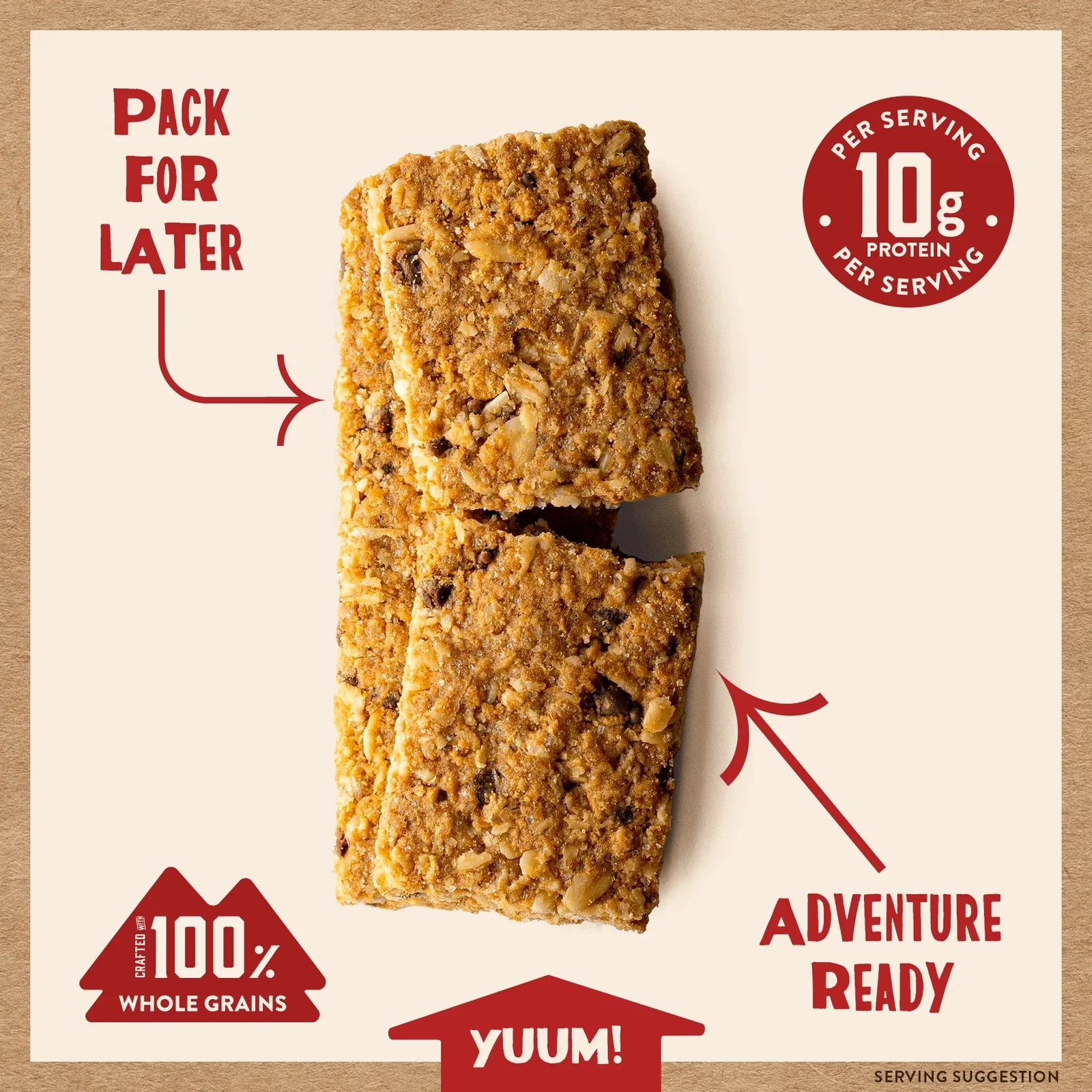 Crunchy Chocolate Chip Protein Granola Bars - Image 2