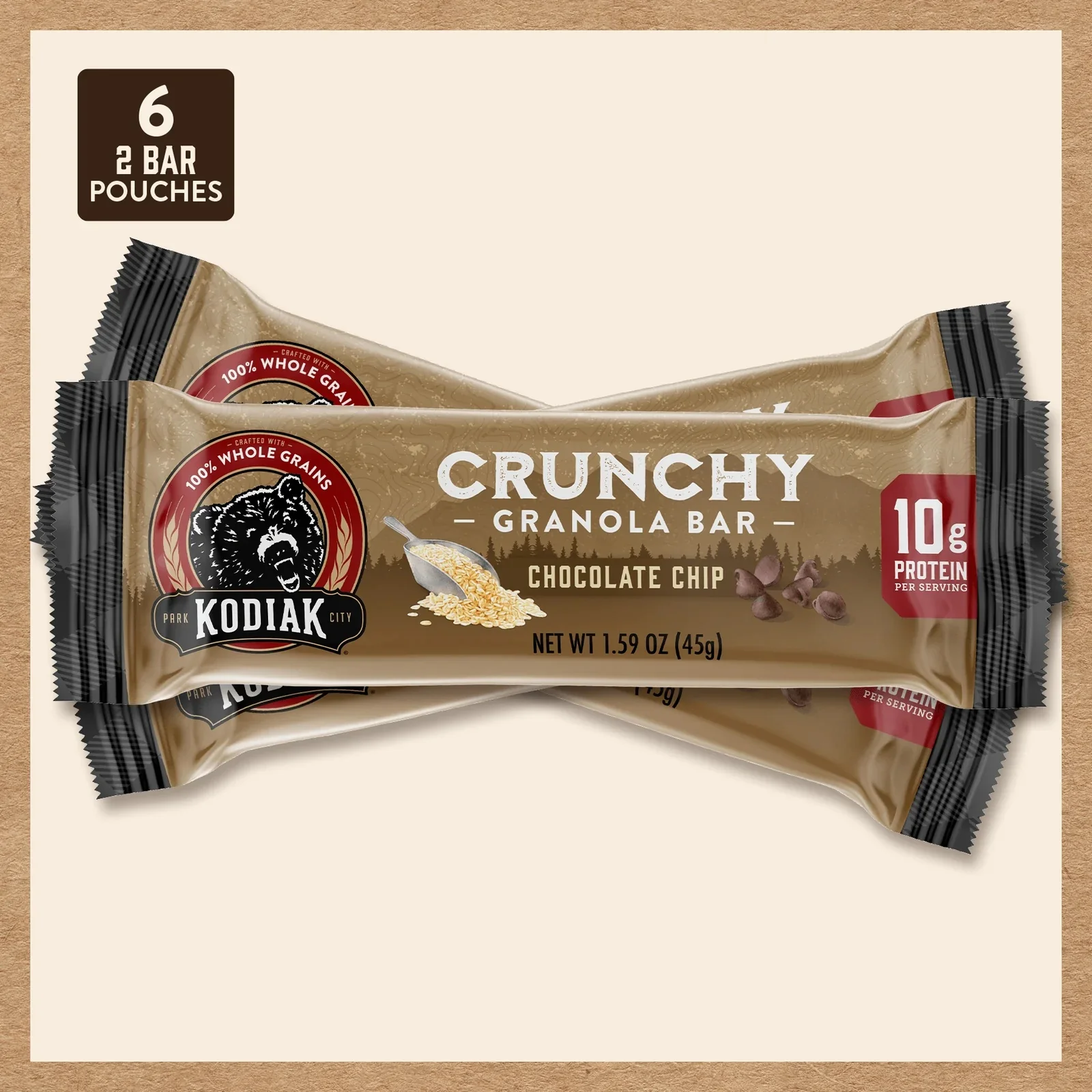 Crunchy Chocolate Chip Protein Granola Bars - Image 3
