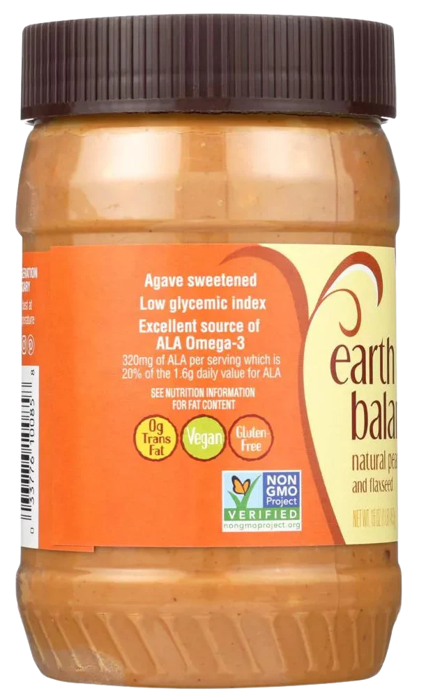 Crunchy Natural Peanut Butter & Flaxseed - Image 2