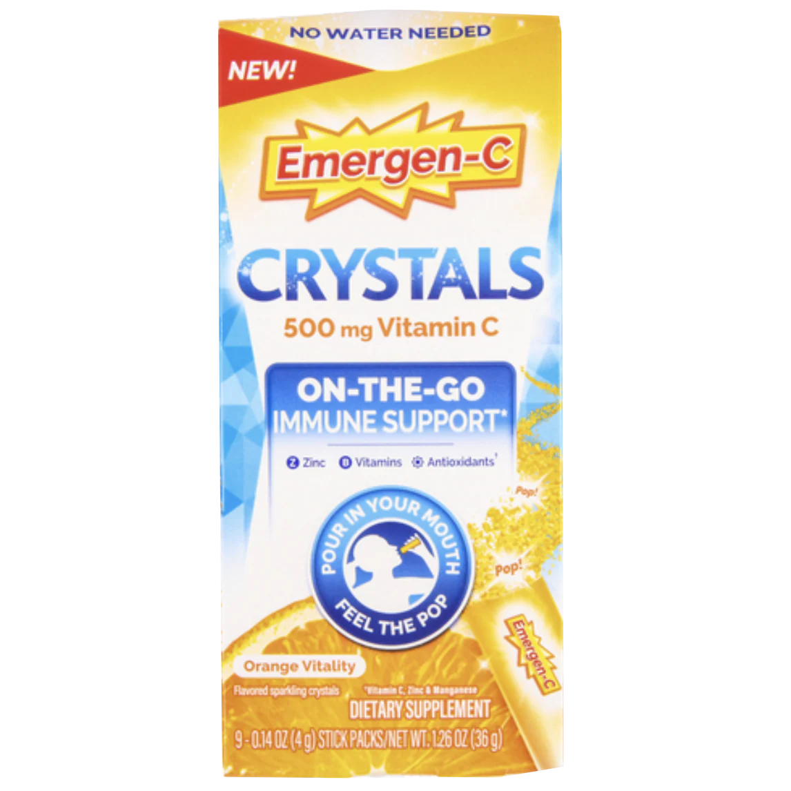 Crystals On-The-Go Orange (9 CT)