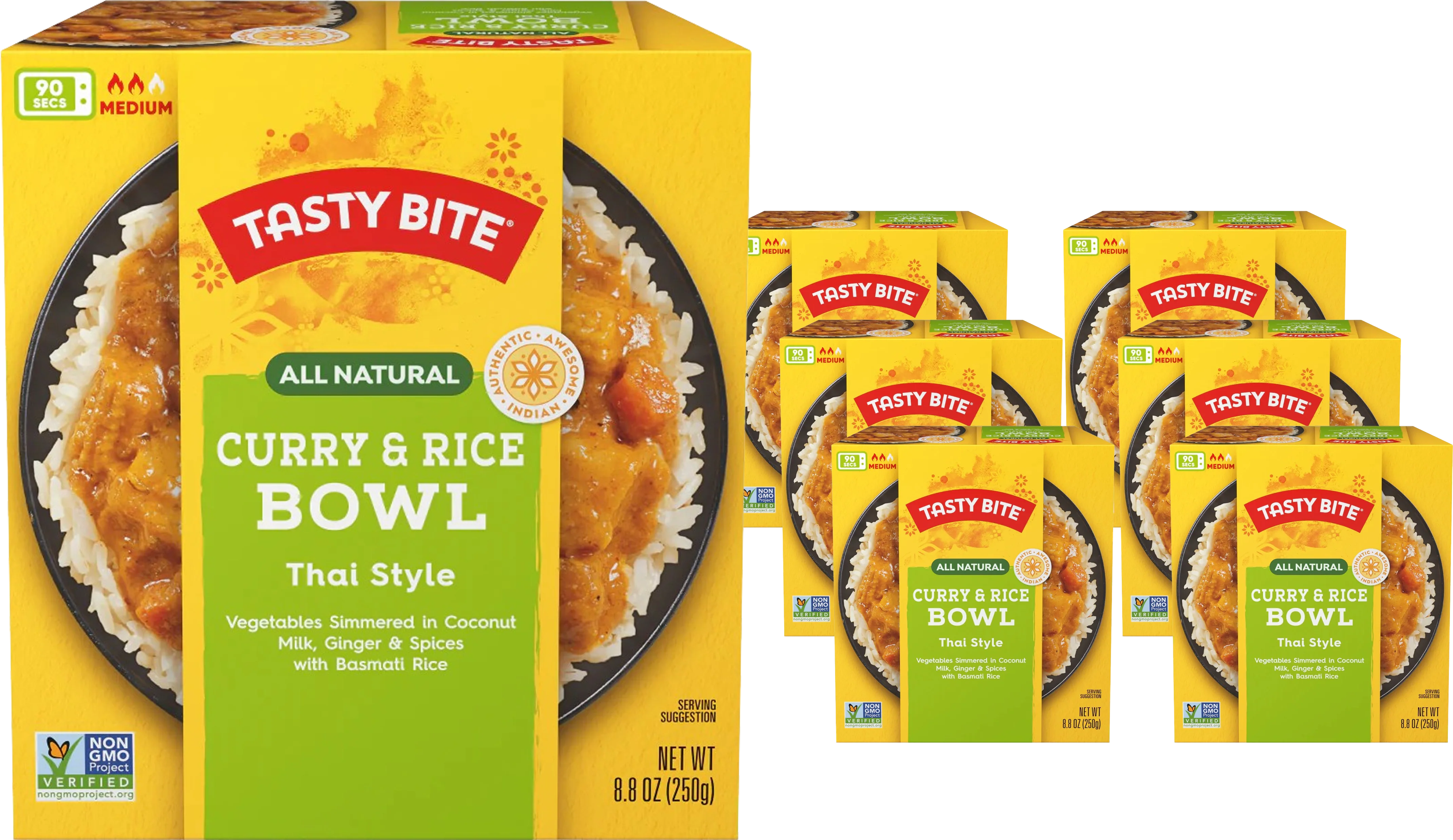 Thai Style Curry Rice Bowl (6 Pack)