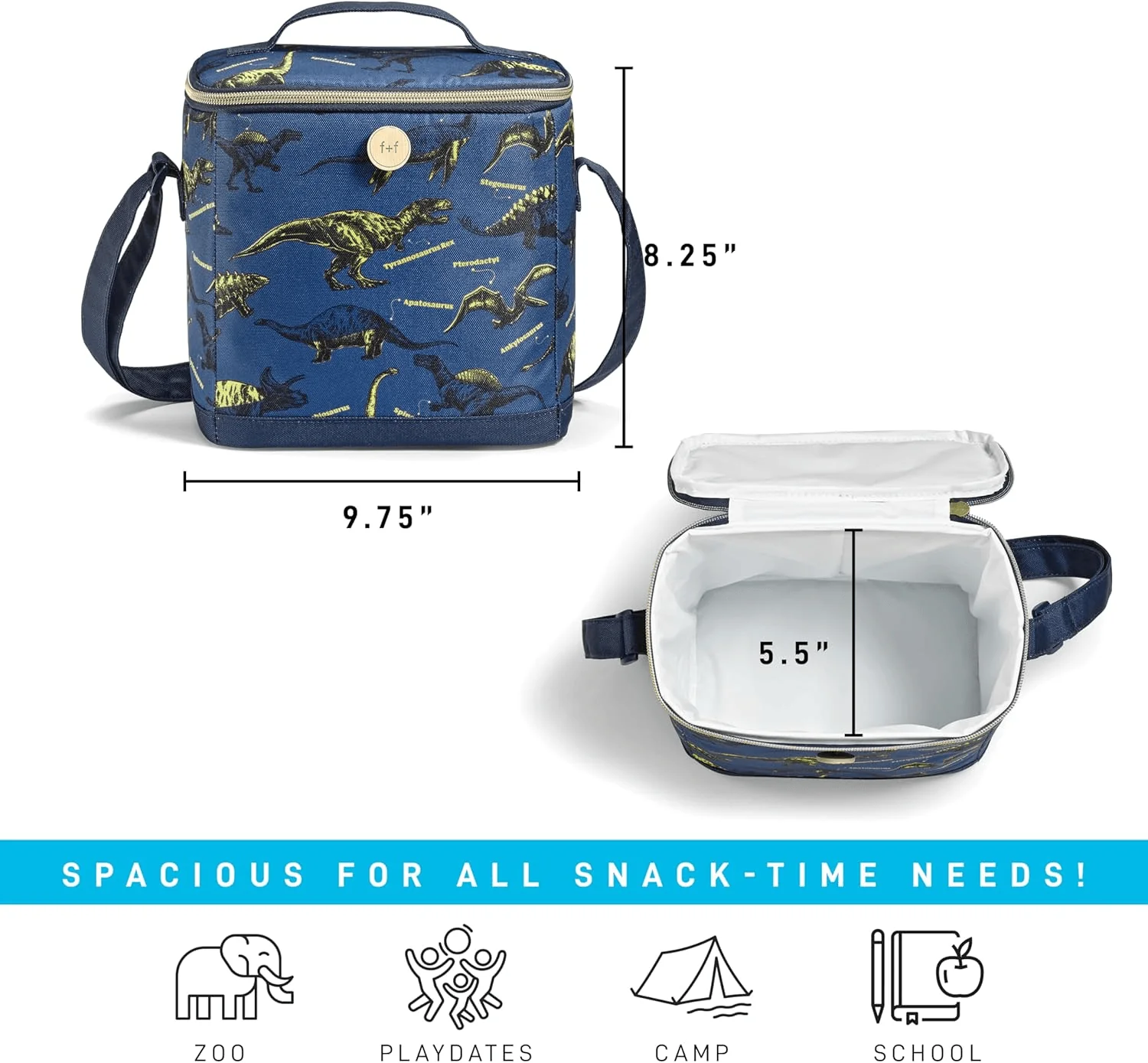 Cypress Repreve Bag - Navy Dinosaur - Image 7