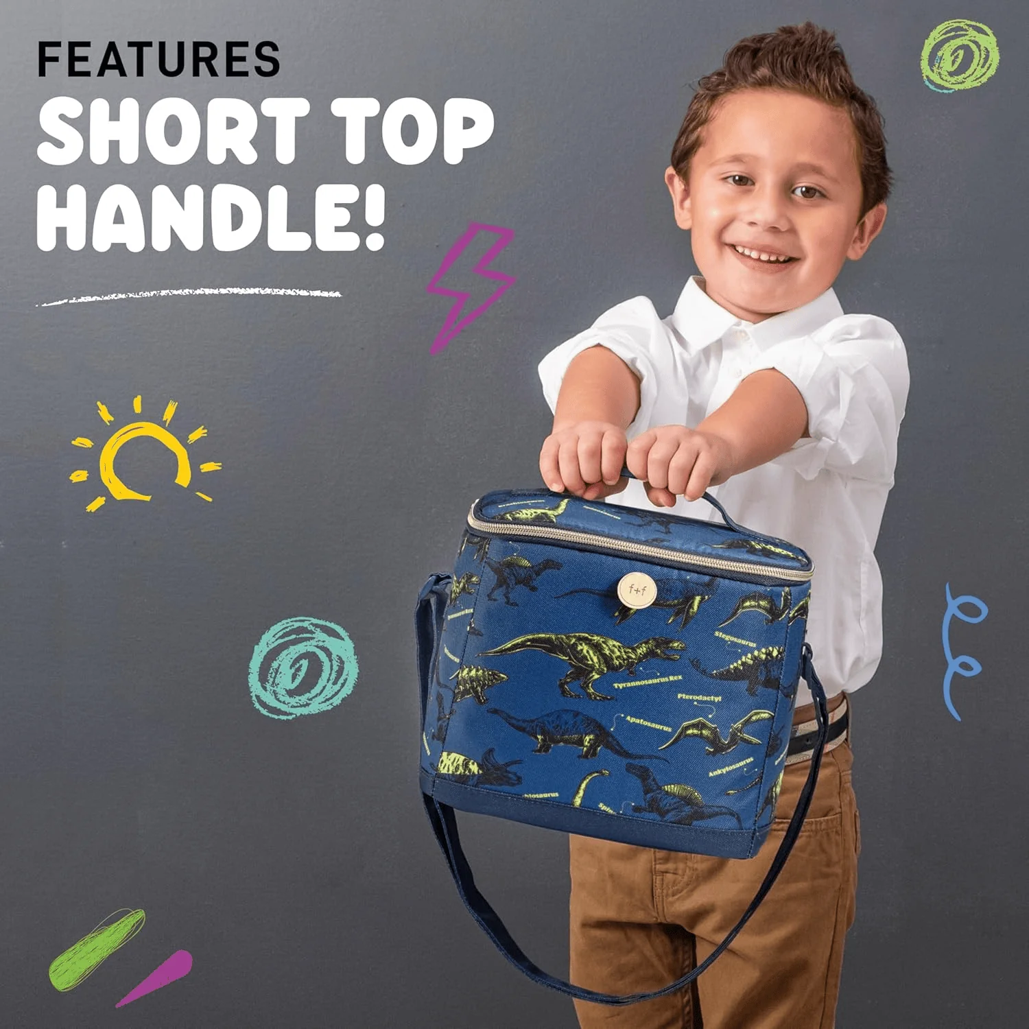 Cypress Repreve Bag - Navy Dinosaur - Image 9