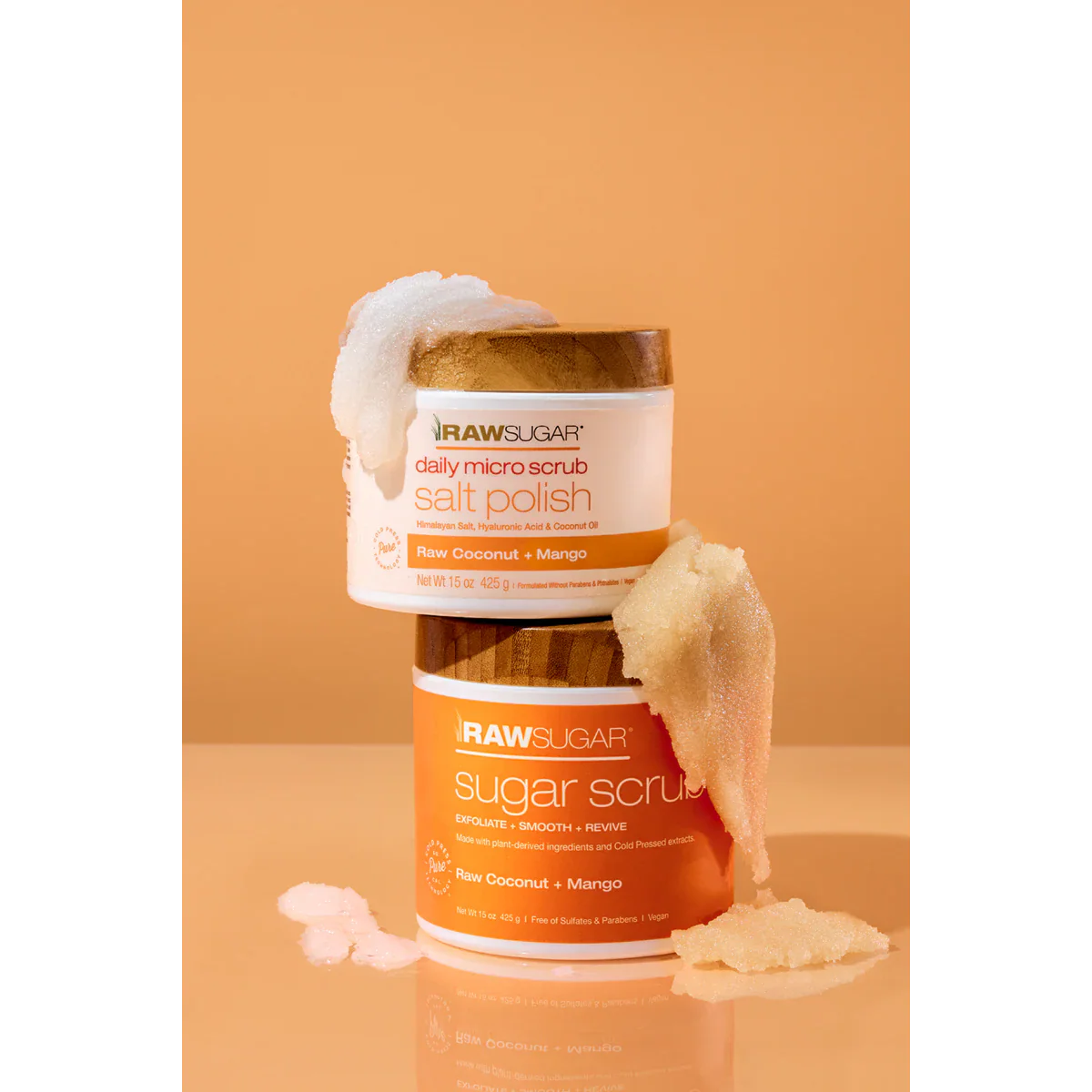 Daily Micro Salt Scrub Polish With Coconut And Mango Fragrance - Image 4